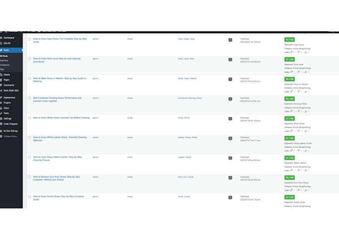 do wordpress on page SEO with rankmath for ranking